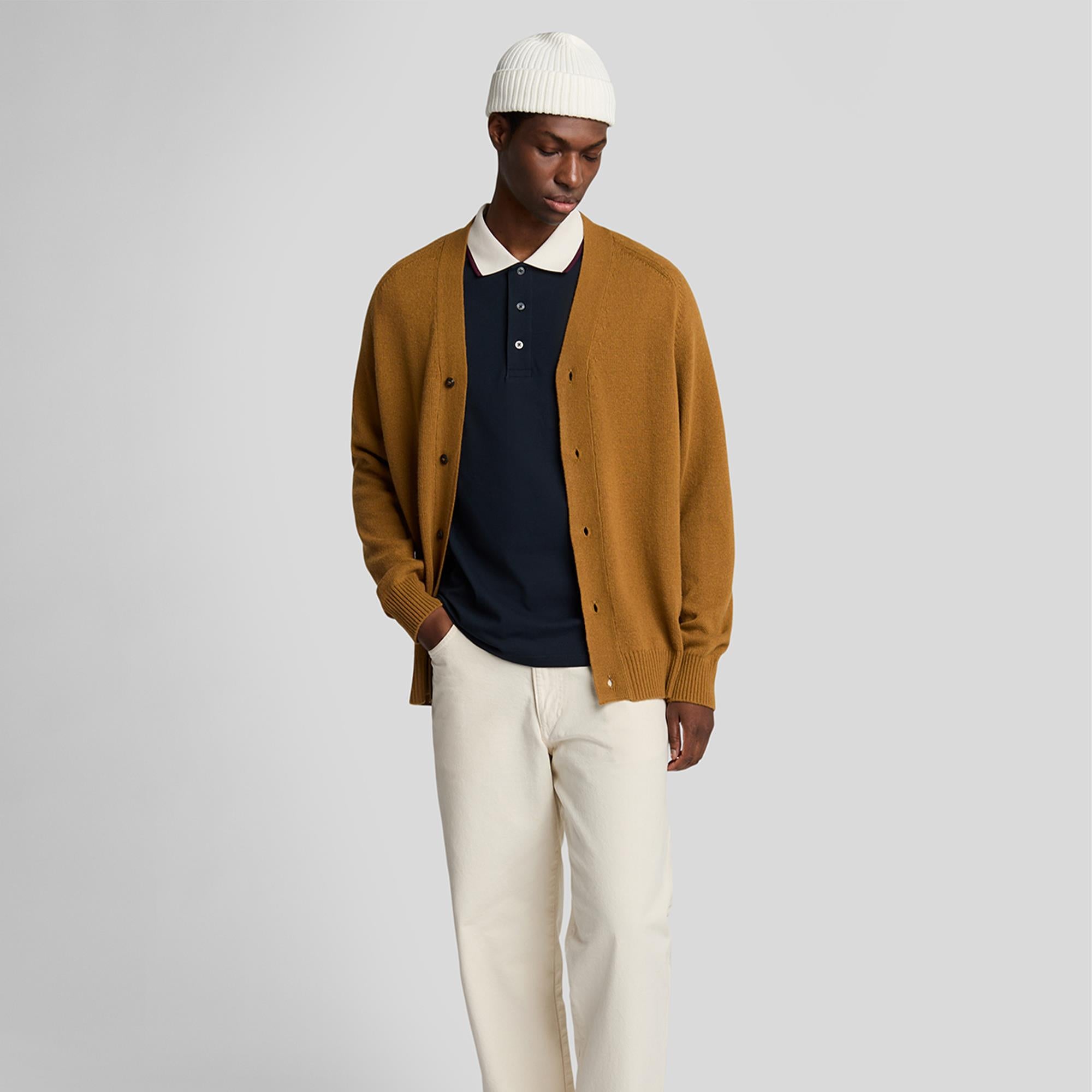 Lyle & Scott Half Tipped Mens Polo Shirt Dark Navy